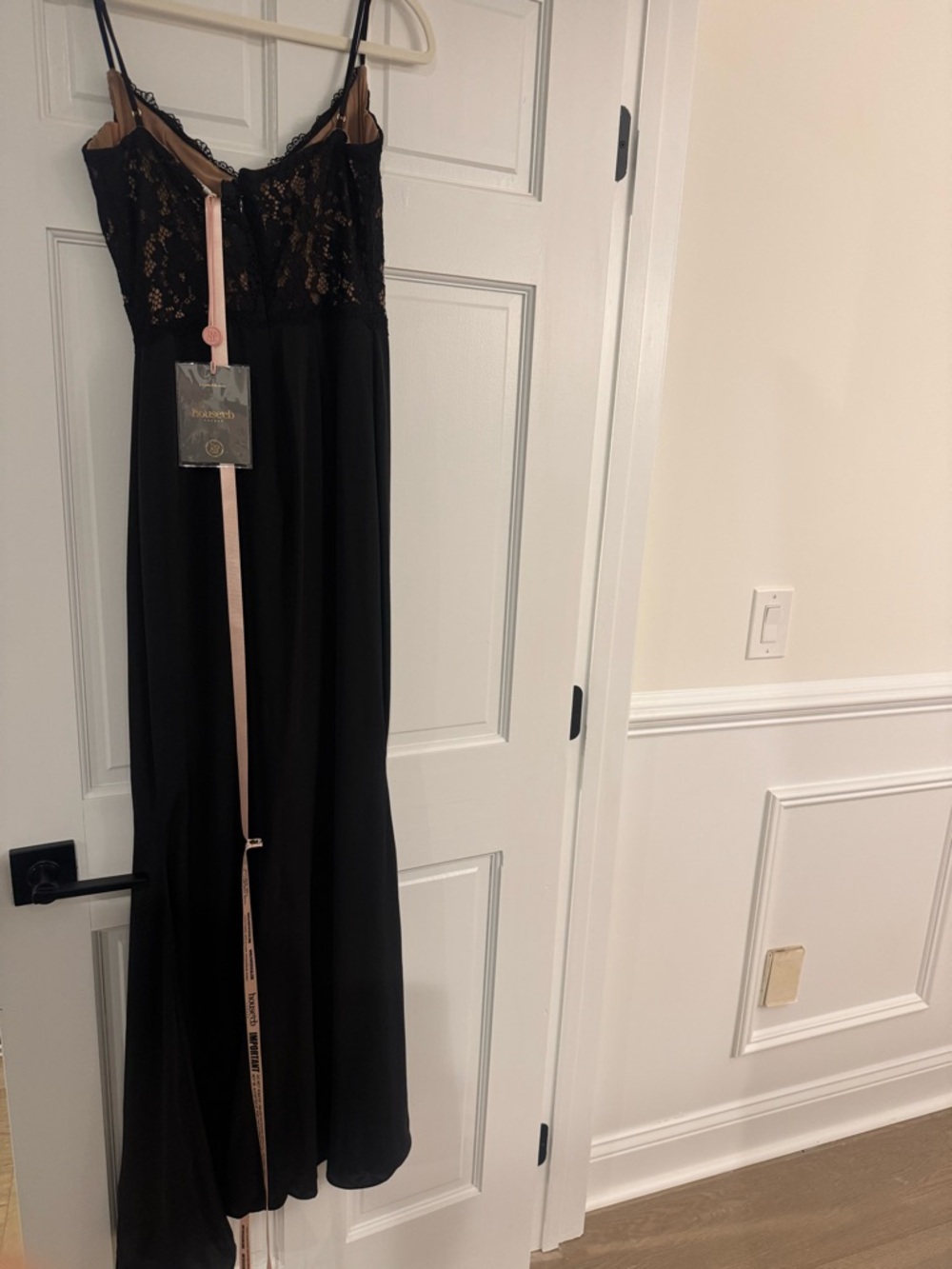 House of CB Black Lace Bustier Mermaid Gown - Picture 4 of 5